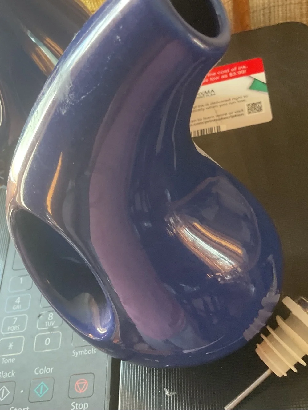 Rachael Ray cobalt blue oil containers